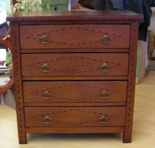 meuble commode en cuir